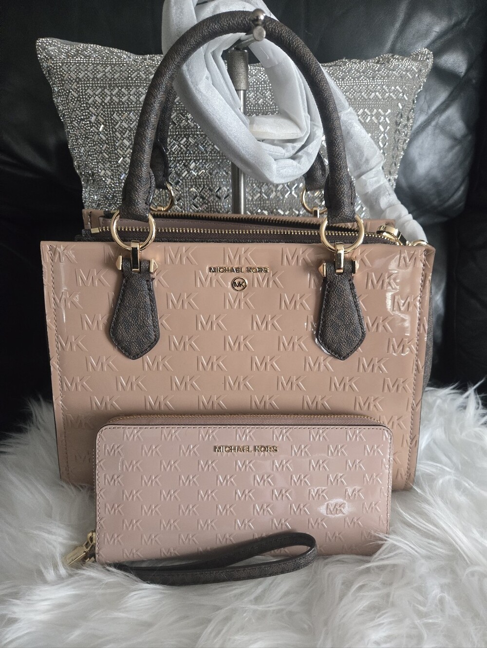 Michael Kors Marilyn Satchel & Wallet-Fawn